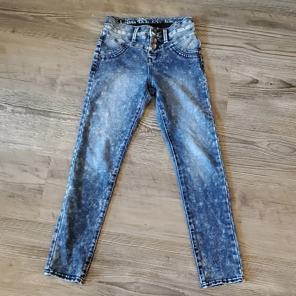 Justice Premier Stonewashed Jeans Size 8